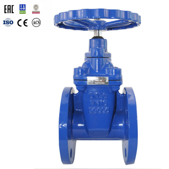 Din F Ductile Resilient Flanged Gate Valve Cast Iron