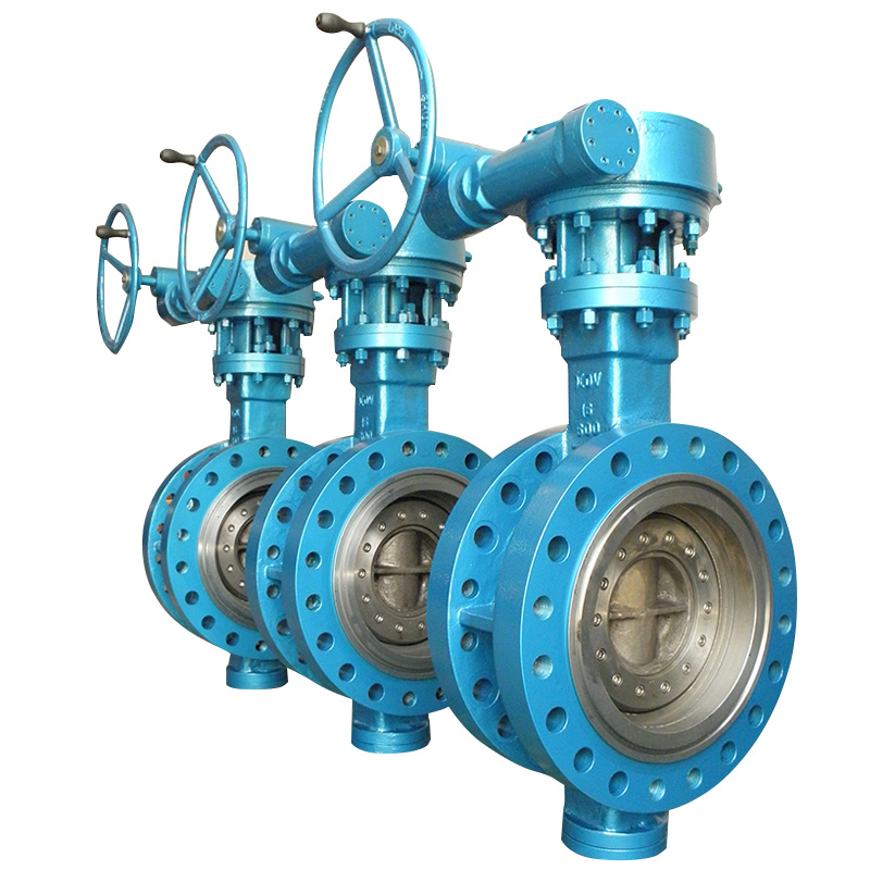 Triple eccentric stainless steel flange butterfly valve